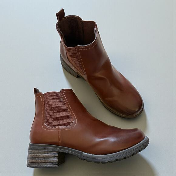 Eastland Jasmine Chelsea Boot Brown Leather Size 8.5 39 - Picture 1 of 7